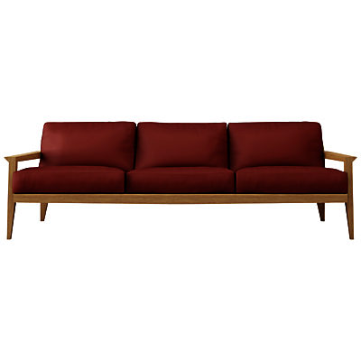 Case Stanley Large Leather Sofa Red